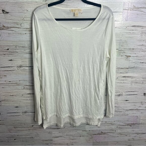 Michael Kors  white long sleeve size large - Picture 1 of 9